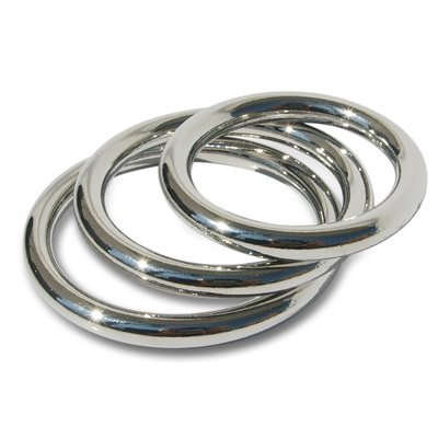 Manbound - Metal Cock Ring 3-pack