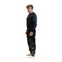 Addikt Tracksuit Bottoms: Black & Blue