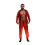 Addikt Tracksuit Bottoms: Red & Black