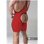 MASKULO - Wrestling Singlet Codpiece Open rear Red