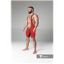 MASKULO - Wrestling Singlet Codpiece Open rear Red