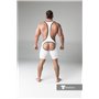 MASKULO - Wrestling Singlet Codpiece Open rear White