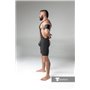 MASKULO - Wrestling Singlet Codpiece Open rear Black