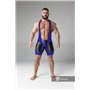 MASKULO - Wrestling Singlet Codpiece Thigh Pads Royal Blue