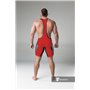 MASKULO - Wrestling Singlet Codpiece full thigh Pads Red