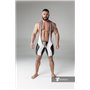 MASKULO - Wrestling Singlet Codpiece full thigh Pads White