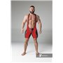 MASKULO - Wrestling Singlet Codpiece Open rear full thigh Pads Red