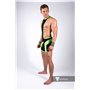 MASKULO - Wrestling Singlet Codpiece Open Rear Neon Green