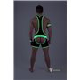 MASKULO - Wrestling Singlet Codpiece Open Rear Neon Green