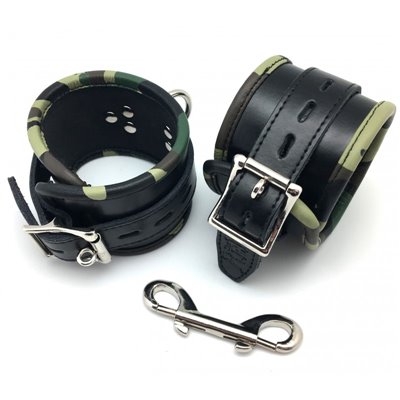 Leather Wrist Cuffs - CAMO