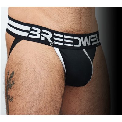 BREEDWELL Black Stripes Jockstrap